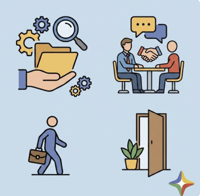 Bewerbung und erster Arbeitstag